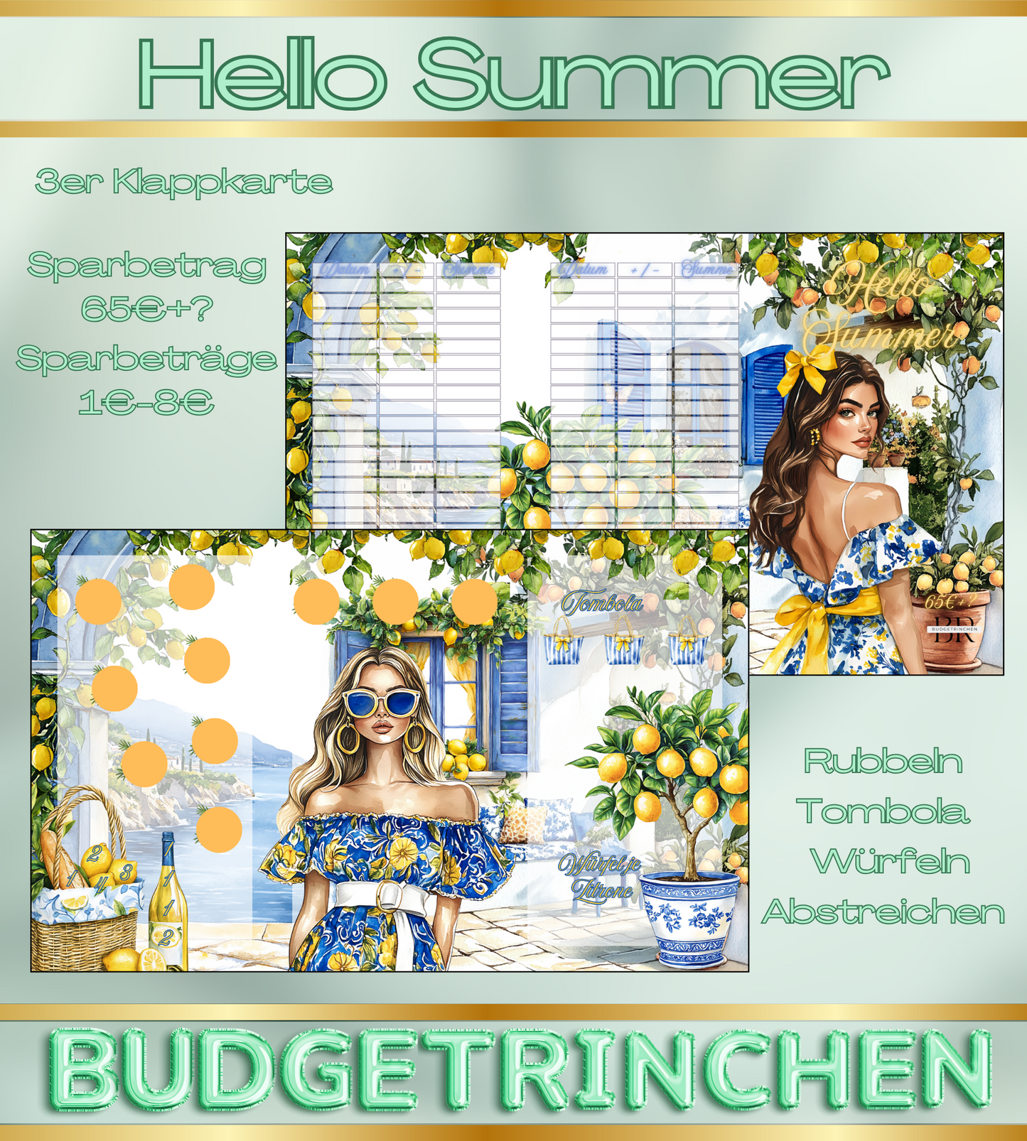 Jahreszeiten Klappkarten Bundle