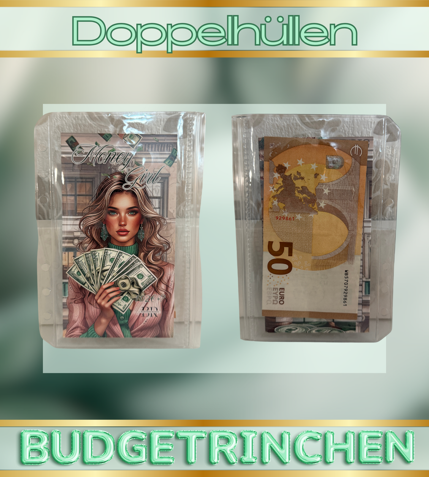 Double Zip Hüllen clear 10er Set