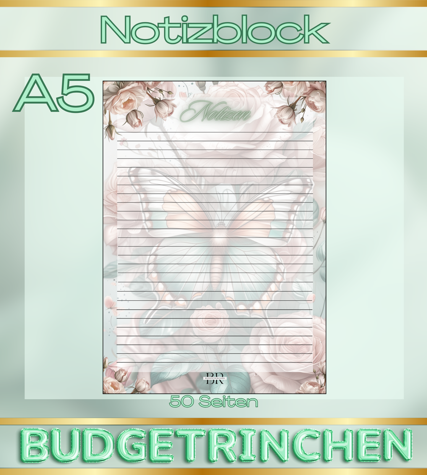 Notizblock - 50 Seiten in A5