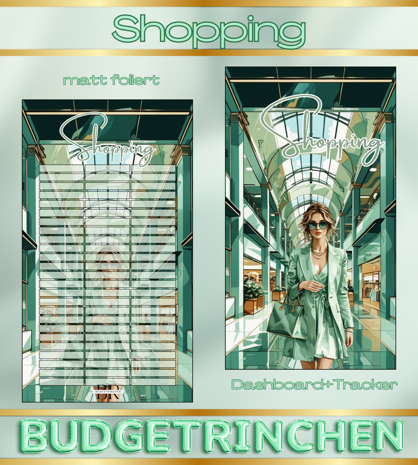 Shopping Challenge zum einheften - matt foliert