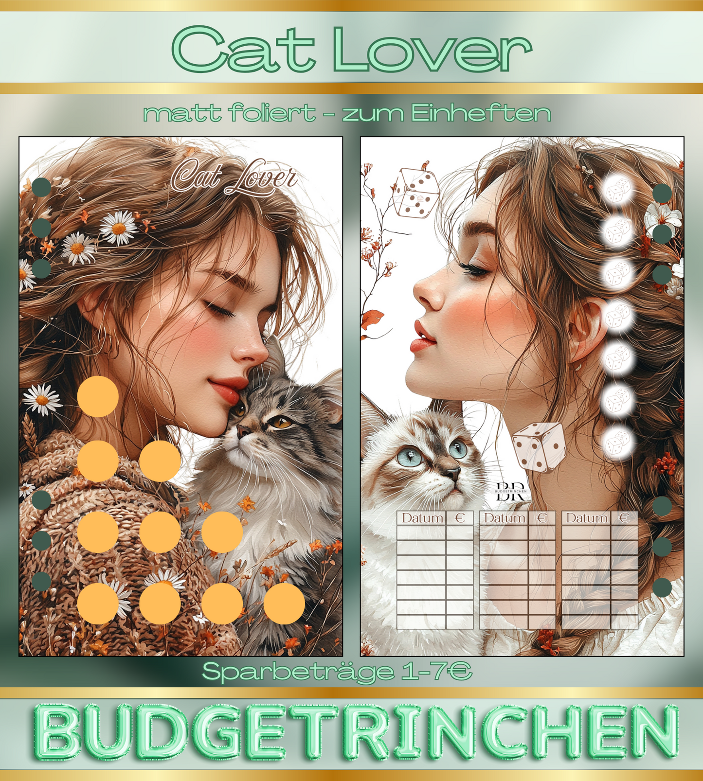 Cat Lover - matt folierte Challenge
