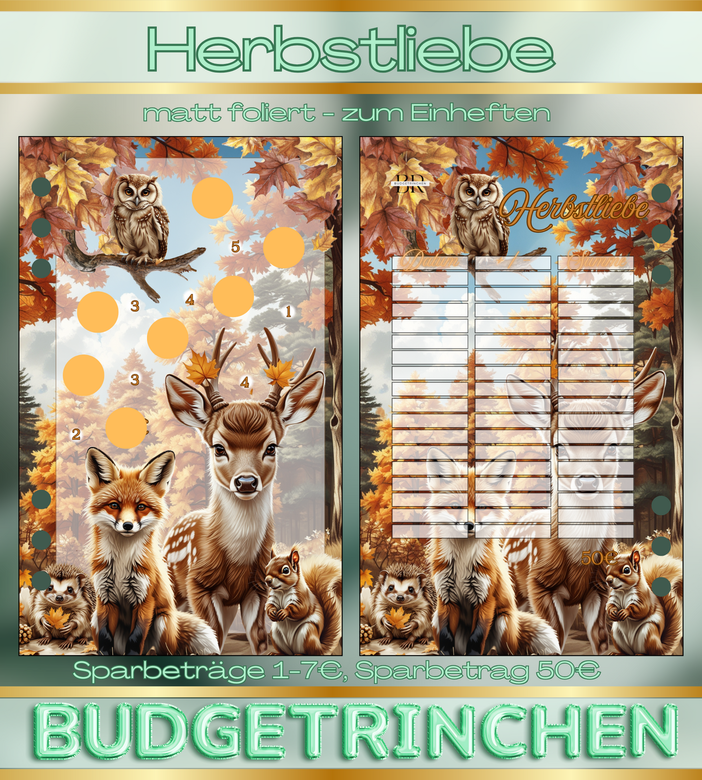 Herbstliebe - matt folierte Challenge