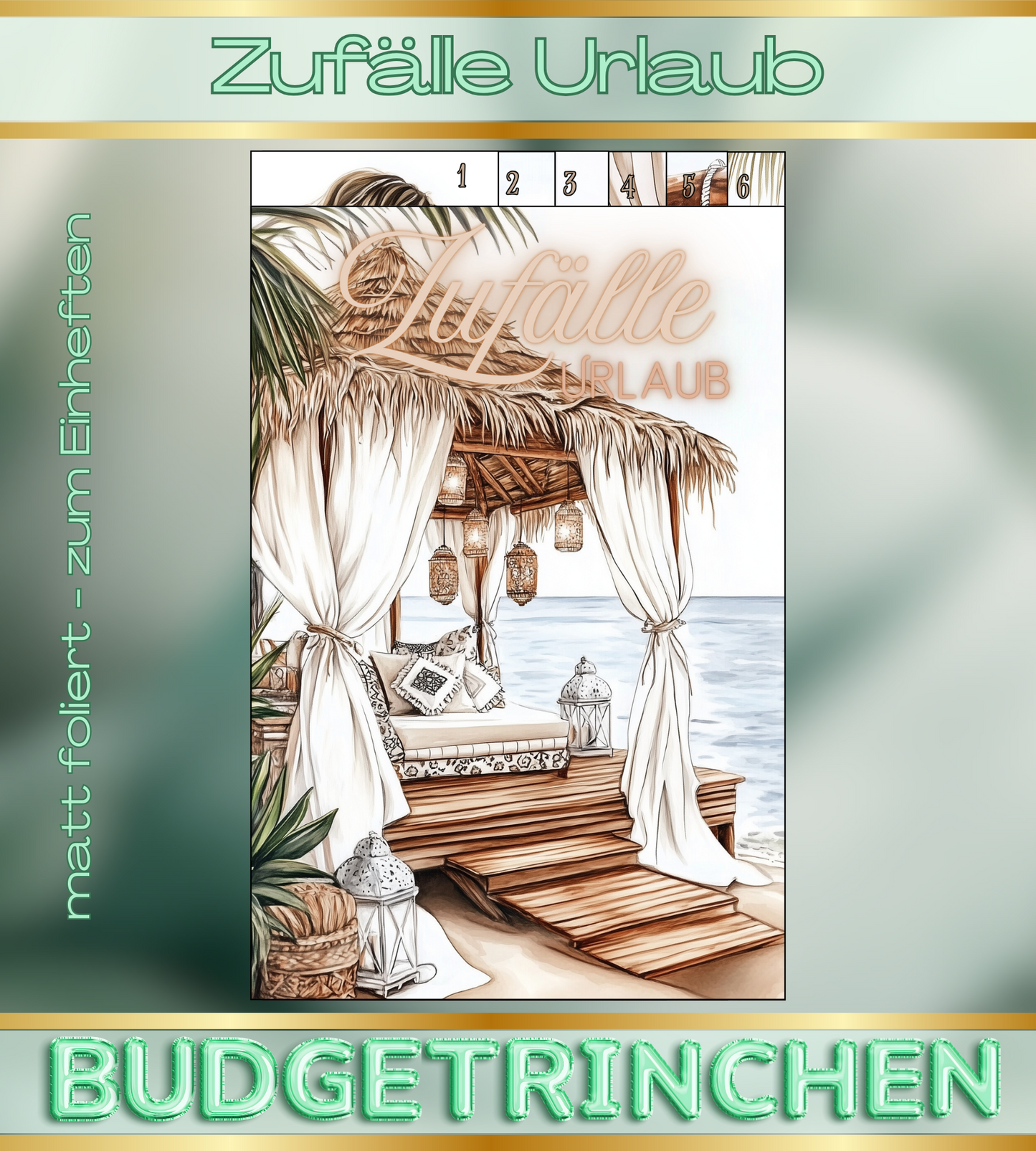 Register Zufälle Urlaub- 6er, matt foliert