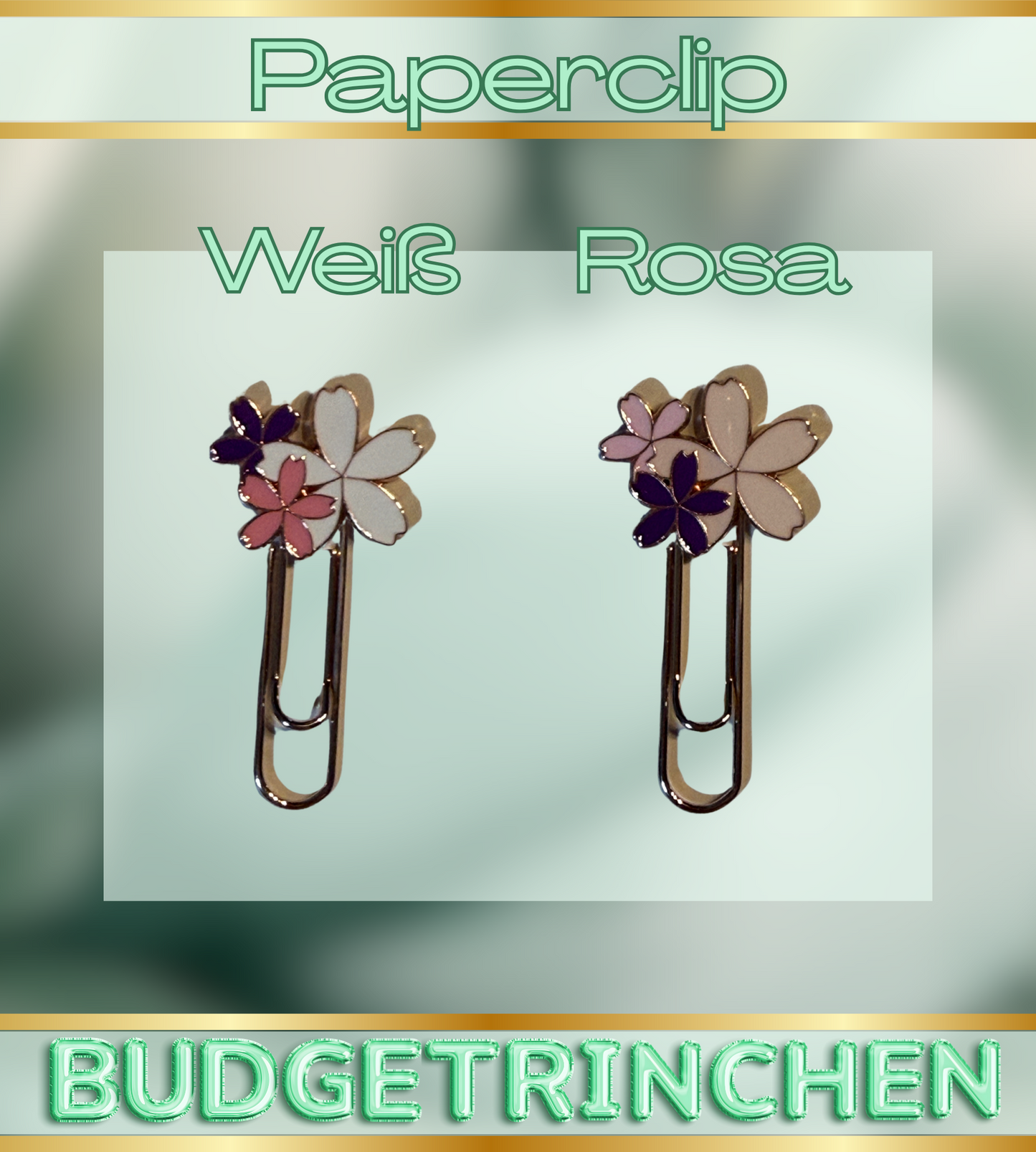 Paperclips Metall Blumen