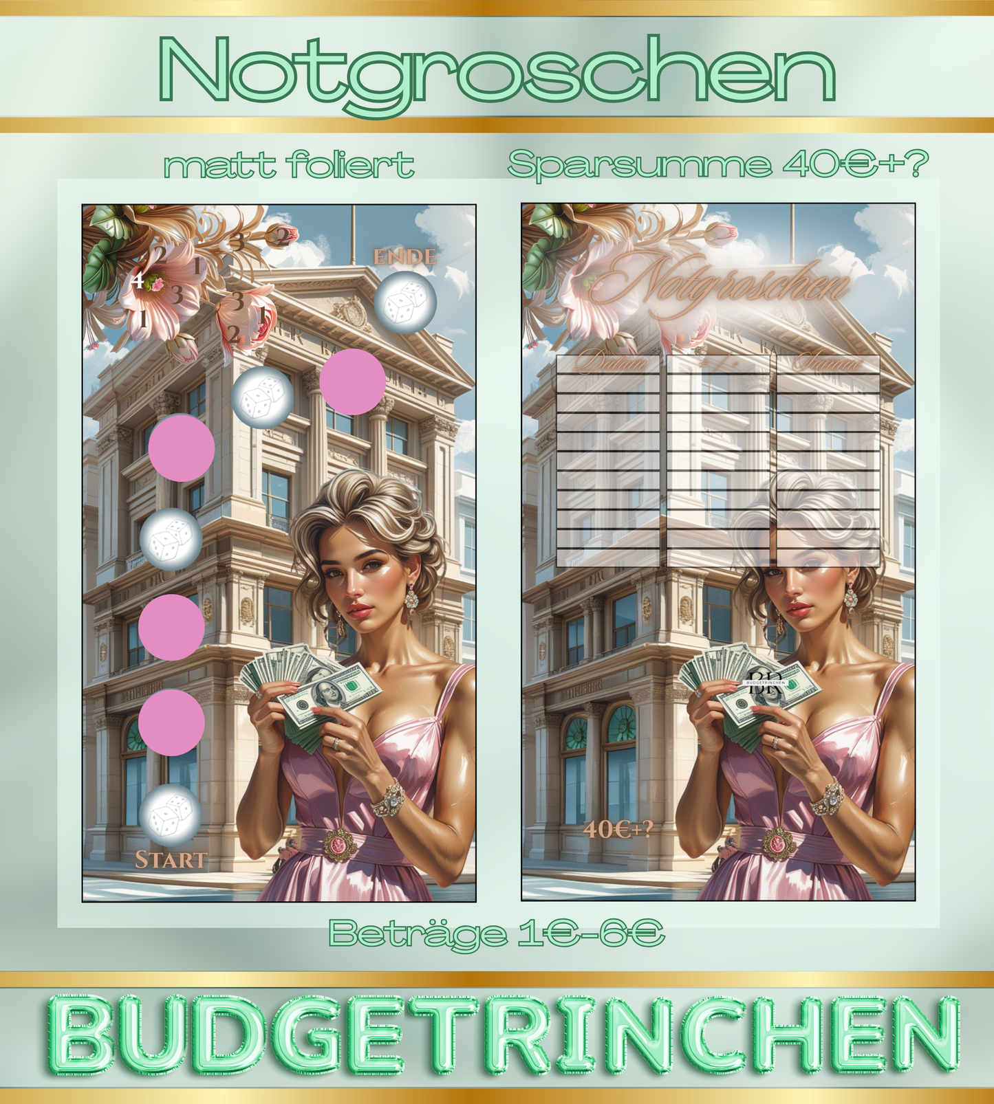 Notgroschen Kombilchallenge - matt foliert