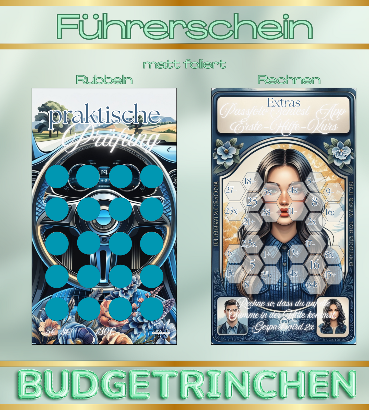 Führerschein Bundle Challenges Set - matt foliert
