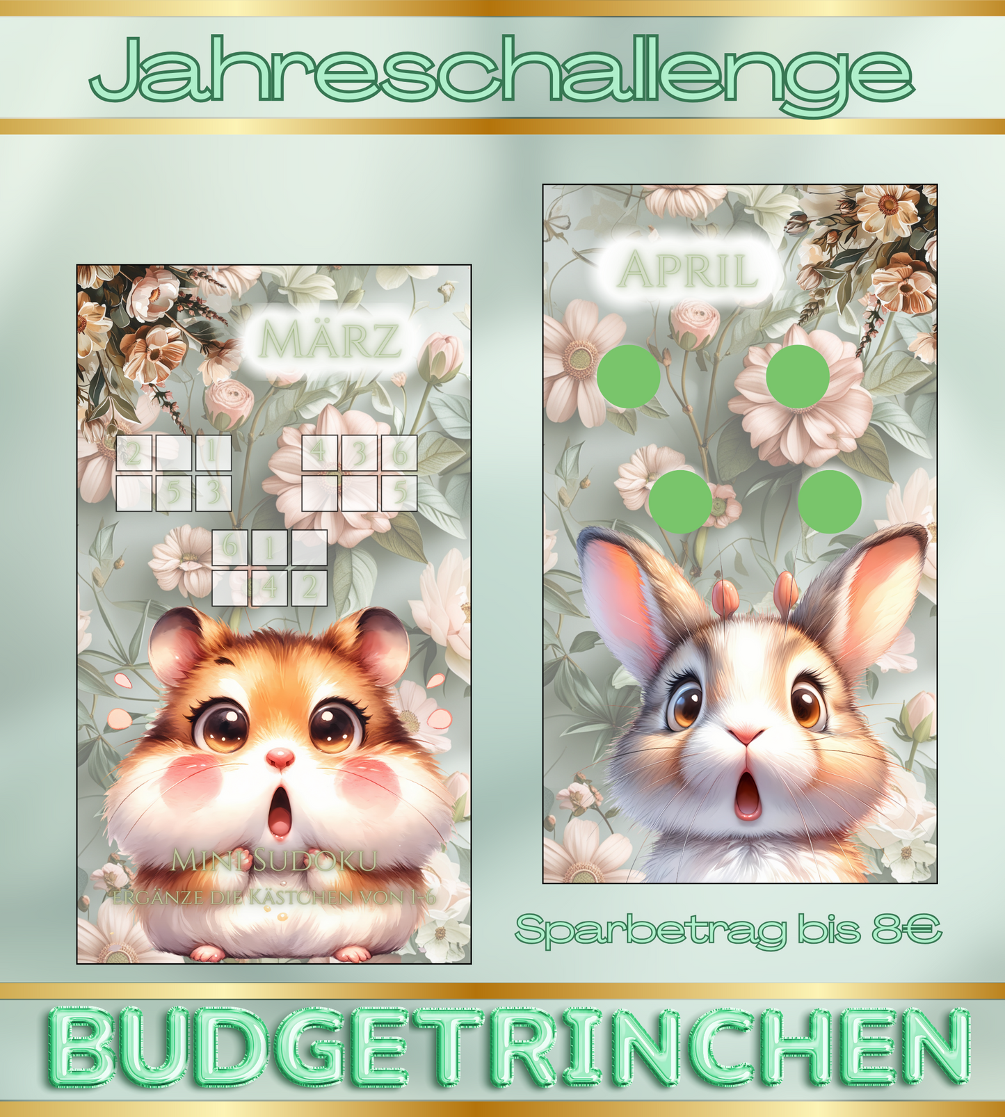 Jahreschallenge - die Tiere sind los