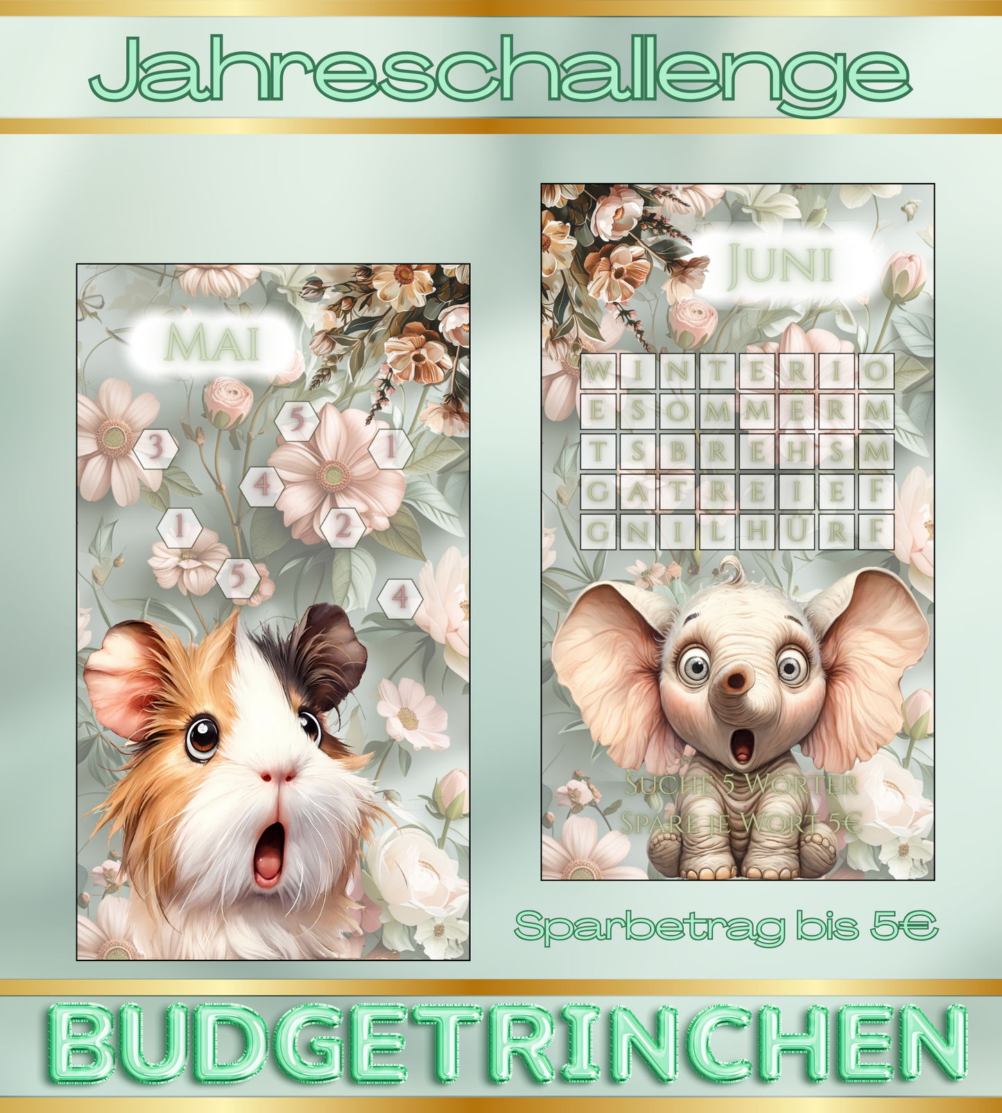 Jahreschallenge - die Tiere sind los