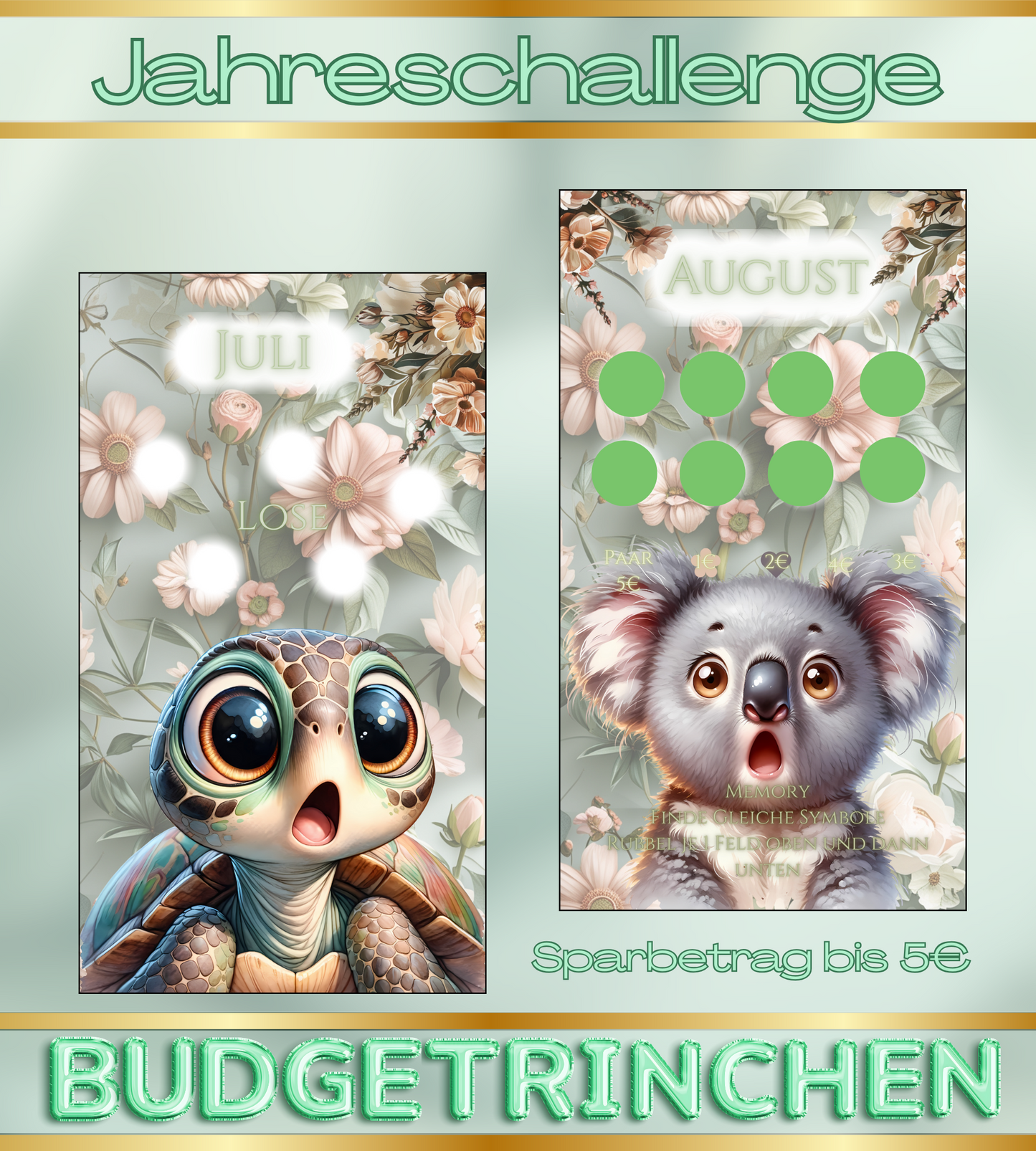 Jahreschallenge - die Tiere sind los