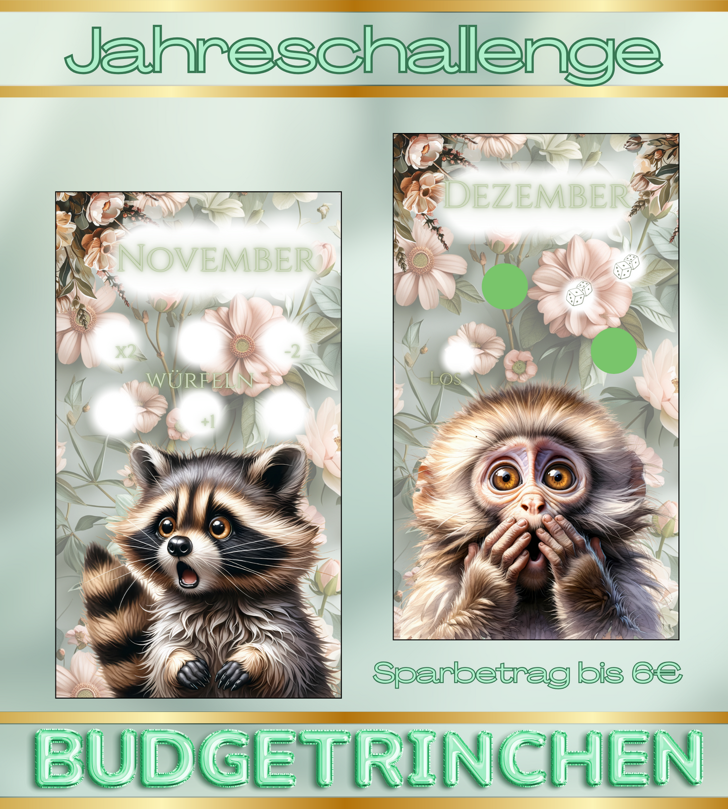 Jahreschallenge - die Tiere sind los