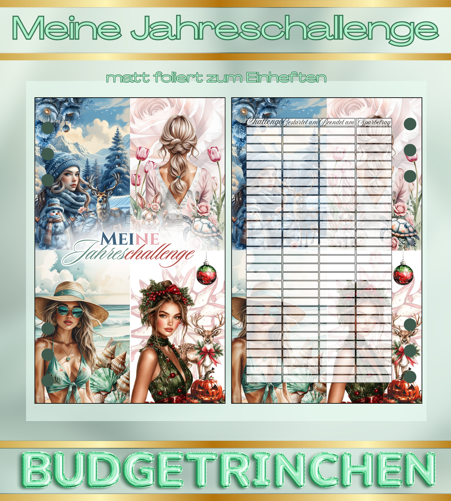 Jahreschallenge Bundle inkl. Trennblatt