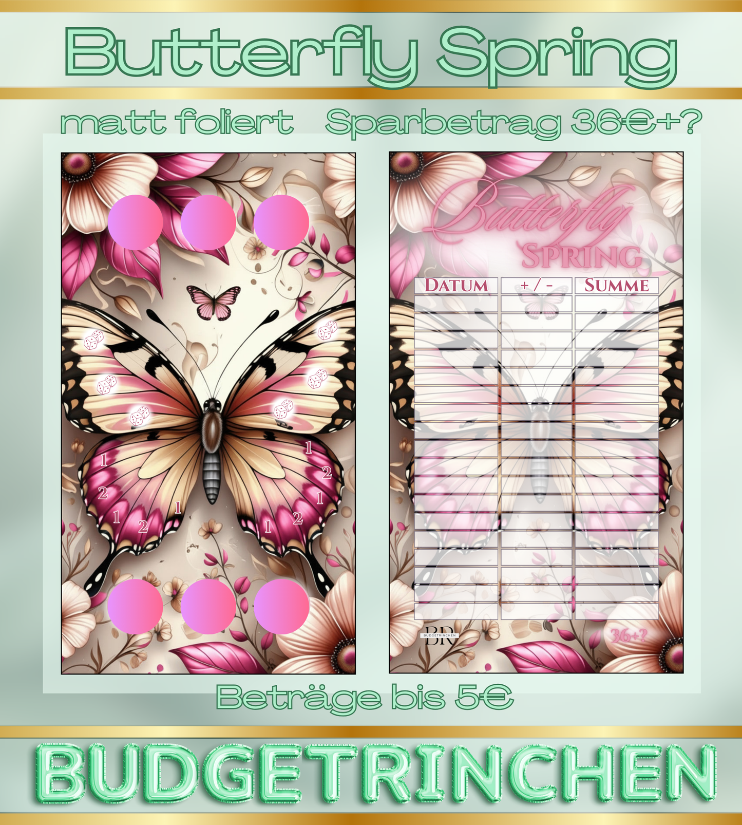 Butterfly Spring Kombichallenge Jahreszeiten - matt foliert