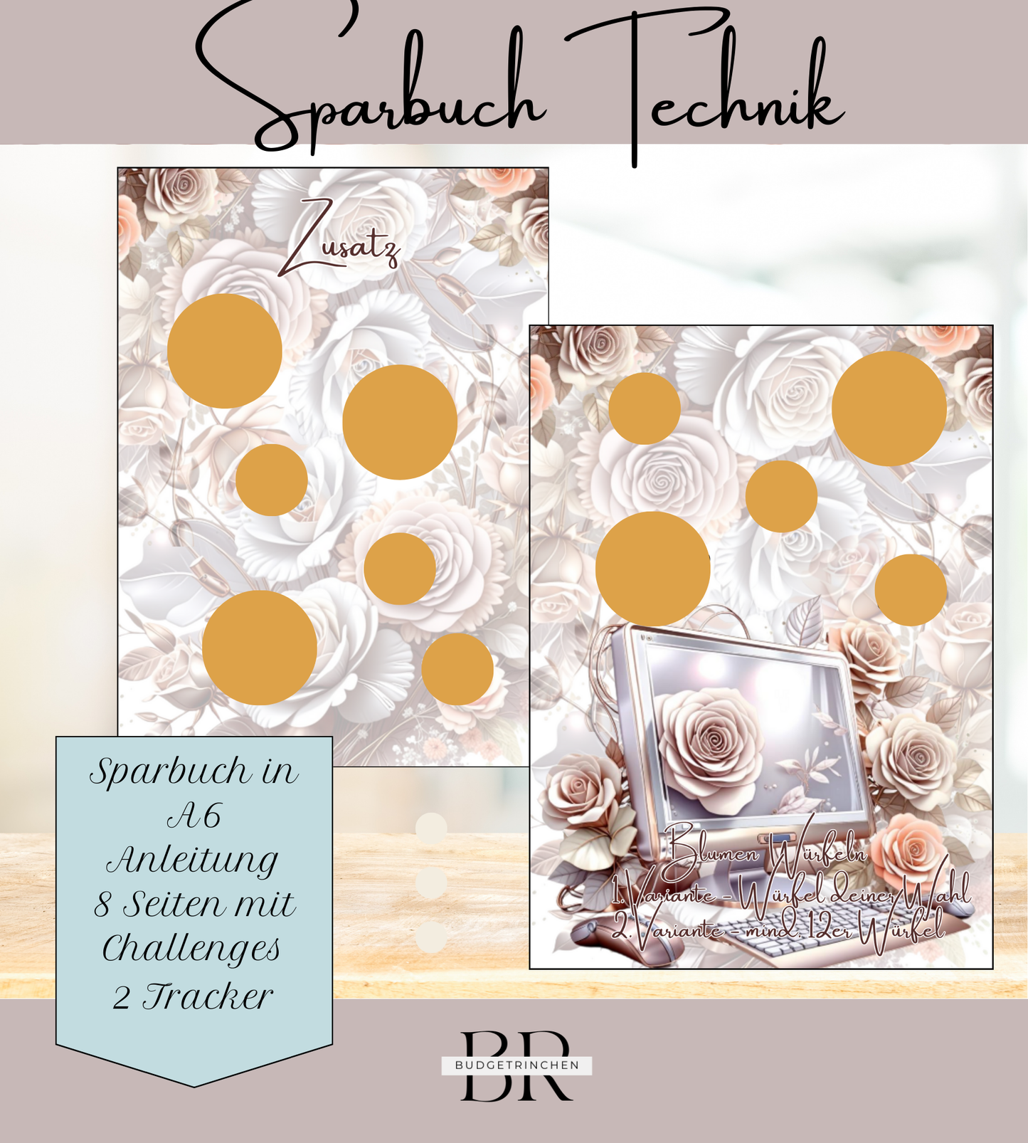 Sparbuch Technik- 7 Challenges inkl. Tracker