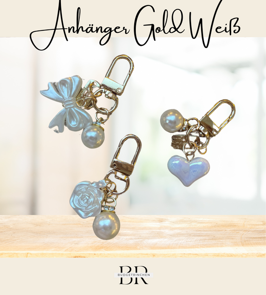 Anhänger Gold Weiß