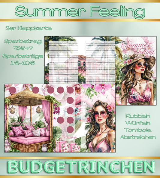 Summer Feeling - Urlaubs 3er Klappkarte