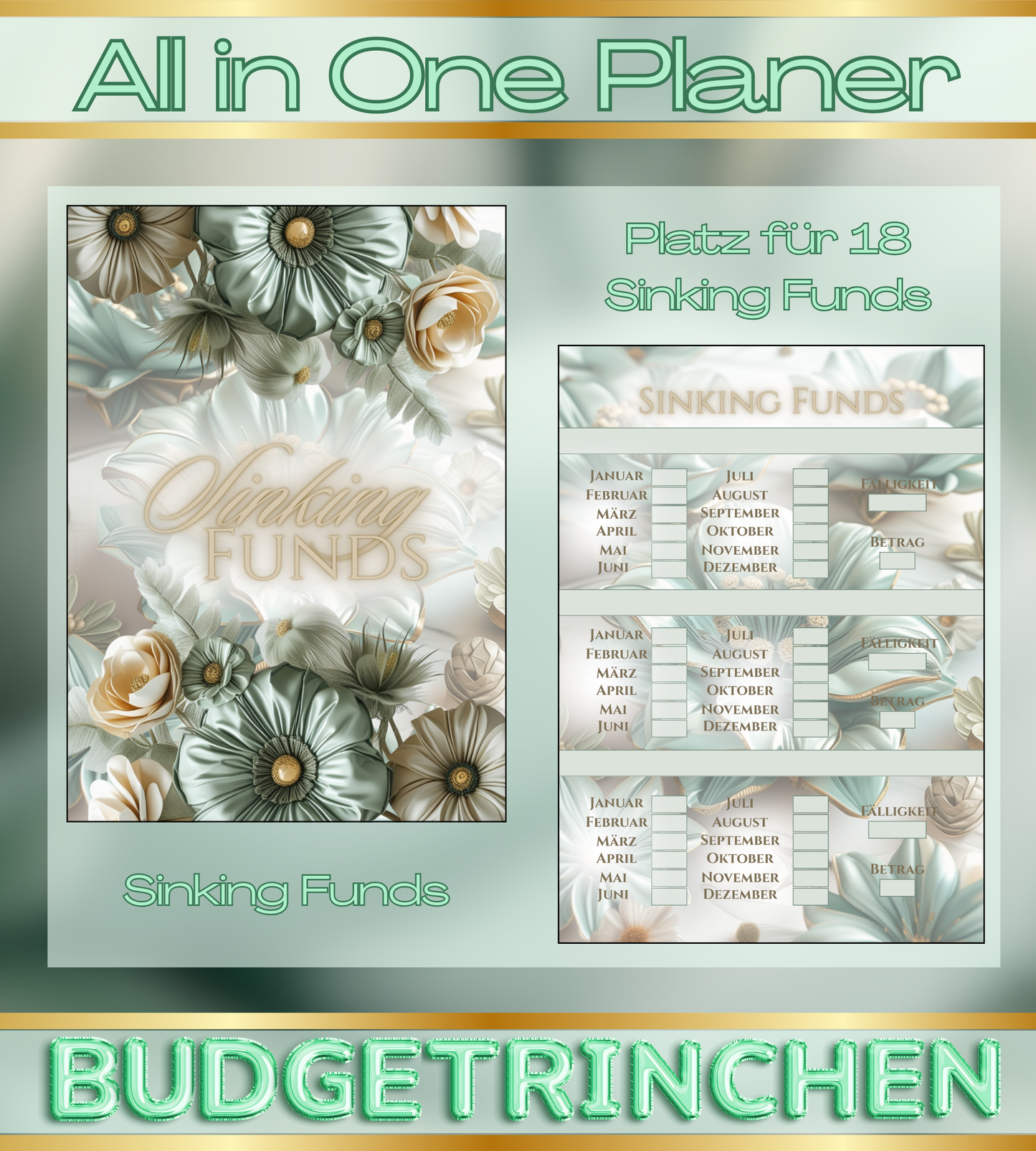 All in One Budgetplaner -  undatiert