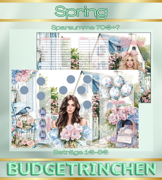 Jahreszeiten 3er Klappkarte - Spring