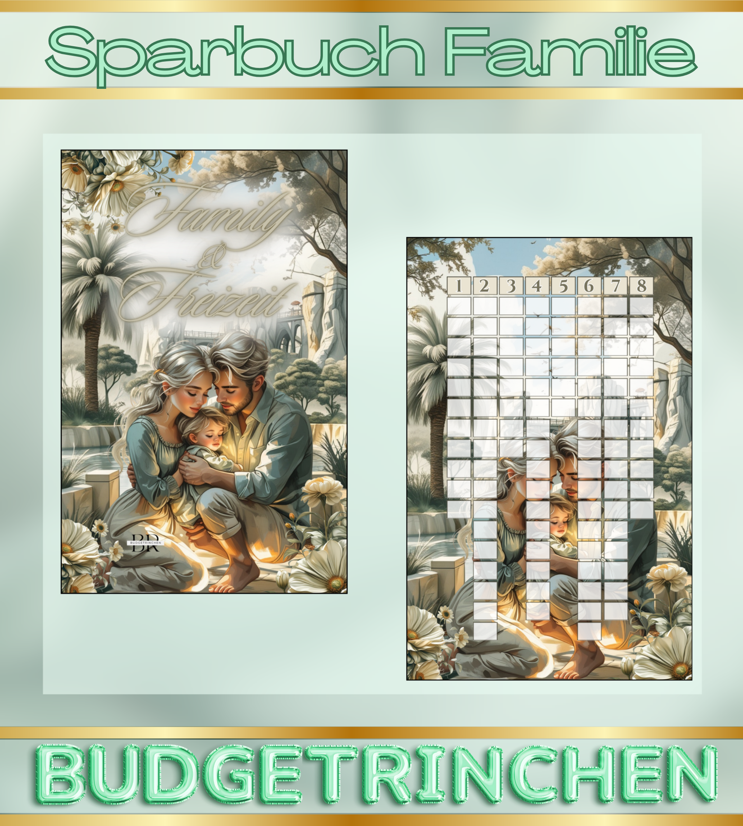 Sparbuch Familie & Freizeit - 8 Challenges inkl. Tracker