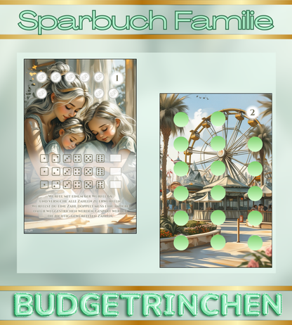 Sparbuch Familie & Freizeit - 8 Challenges inkl. Tracker