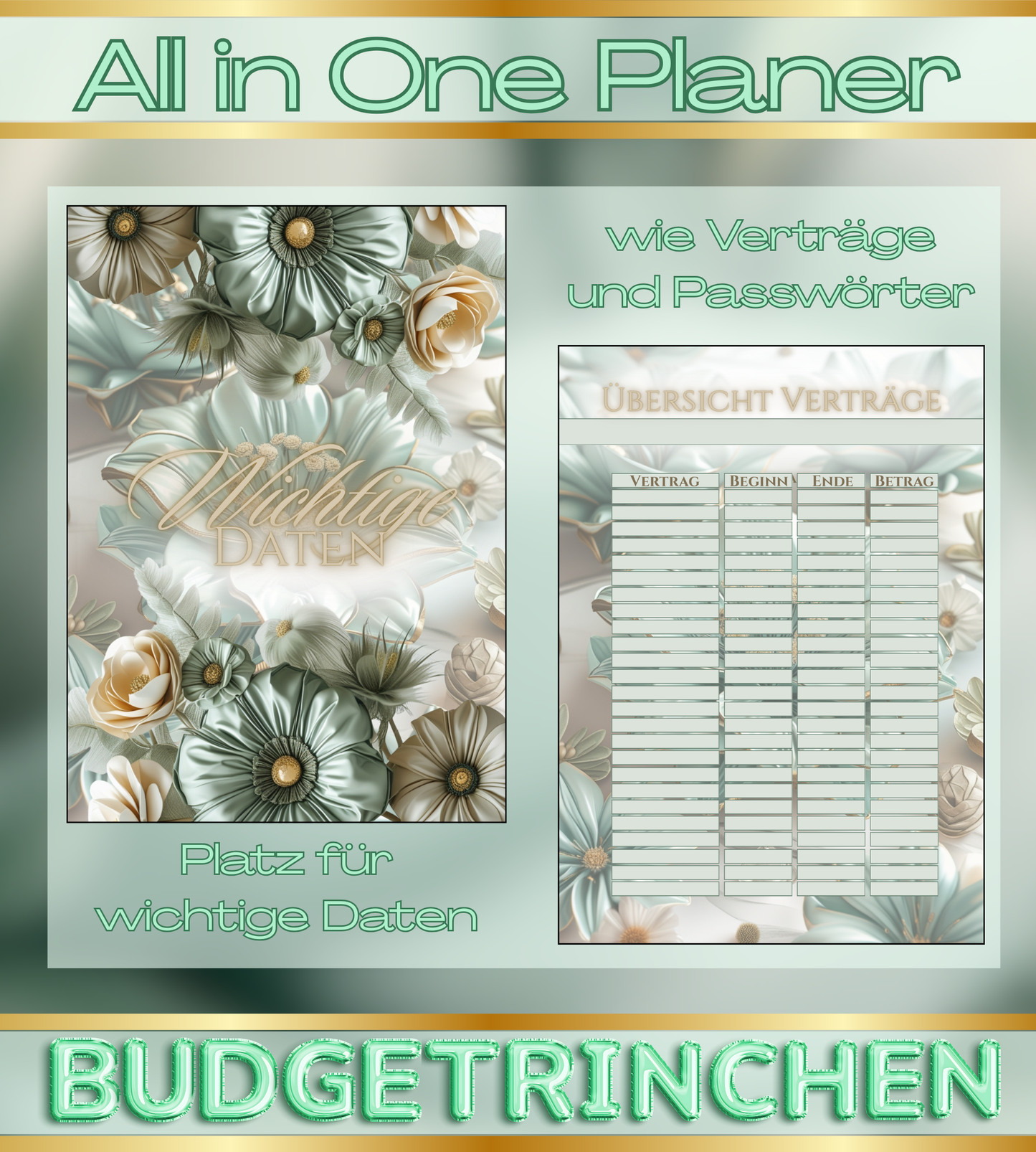 All in One Budgetplaner -  undatiert