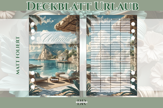 Deckblatt Urlaub - matt foliert
