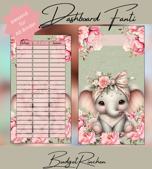 Dashboards für A6 Binder inkl. Tracker