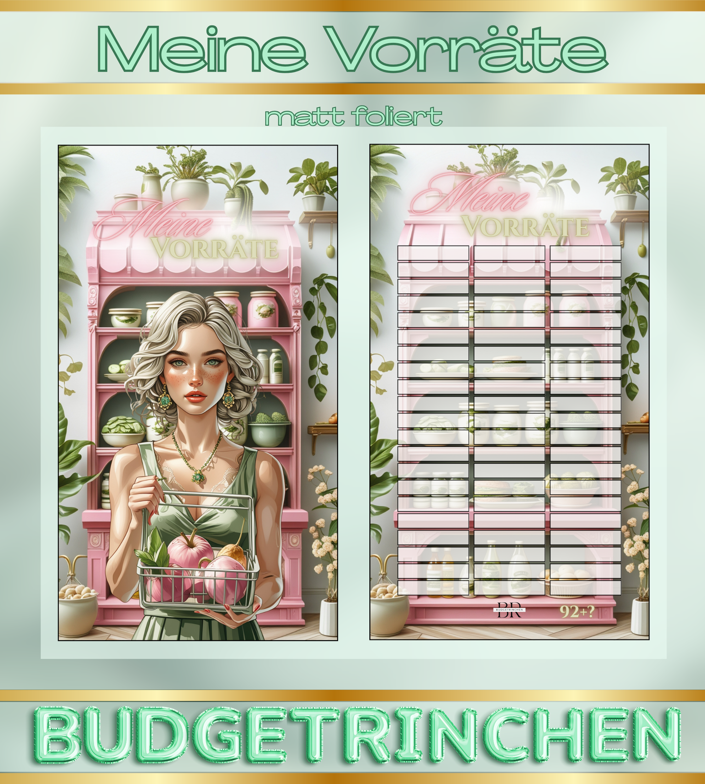 Meine Vorräte - matt folierte Challenge zum Einheften