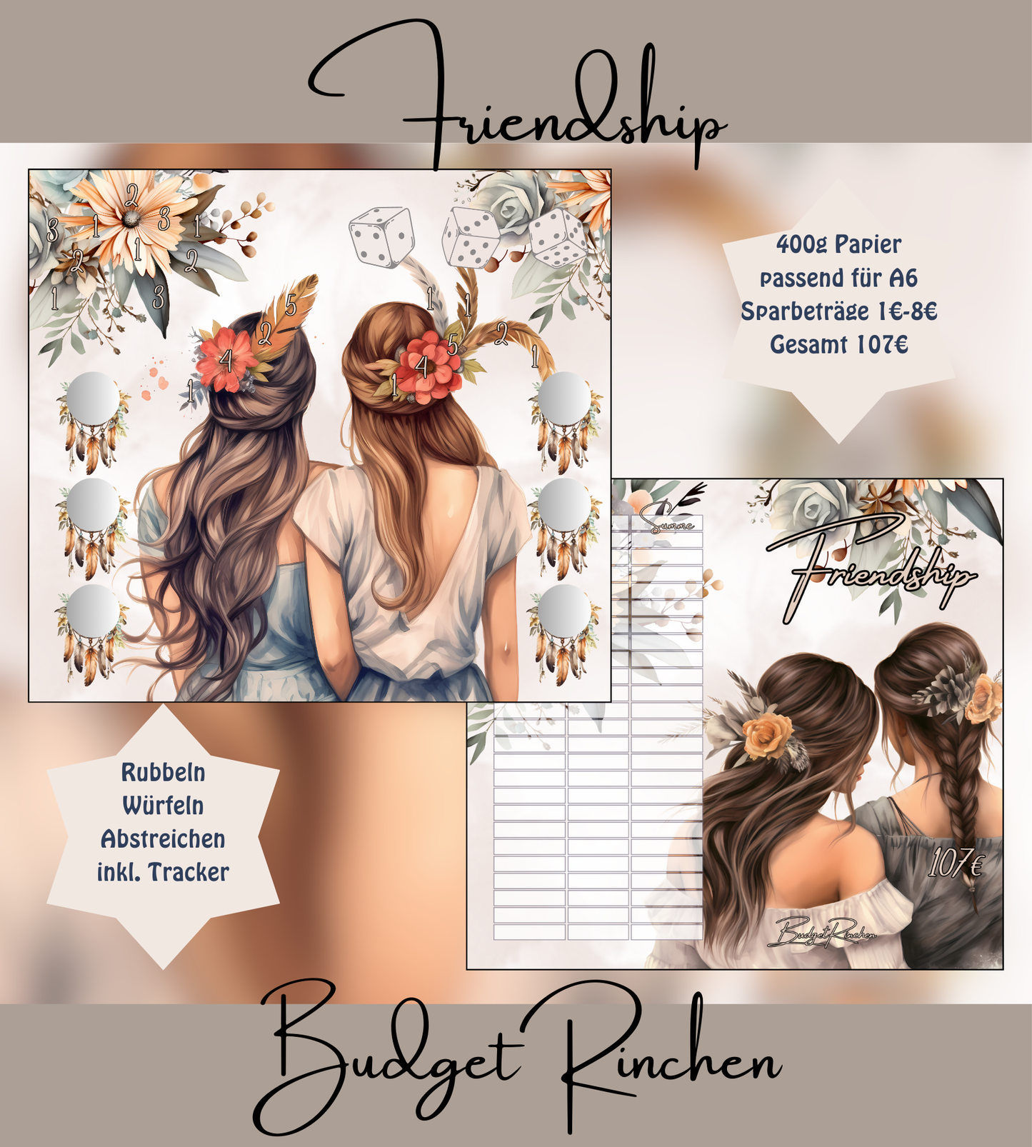 Friendship 2er Klappkarte