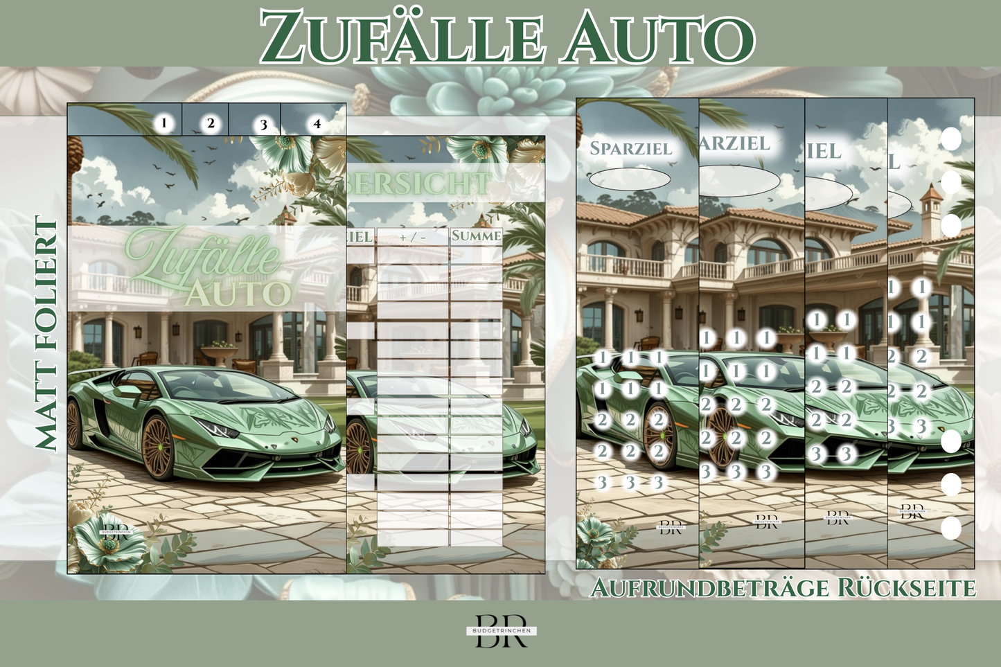 Zufälle Auto - matt foliert zum Einheften
