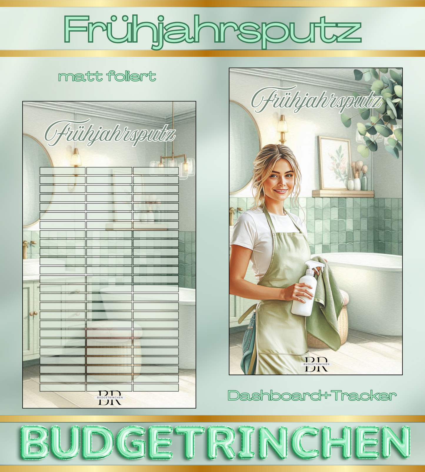 Frühjahrsputz Challenge zum einheften - matt foliert