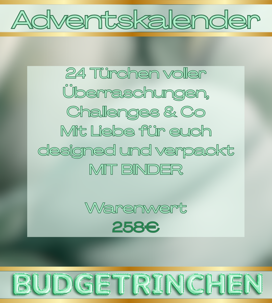 Vorbestellung Adventskalender MIT Binder - Einzeln Bestellen!