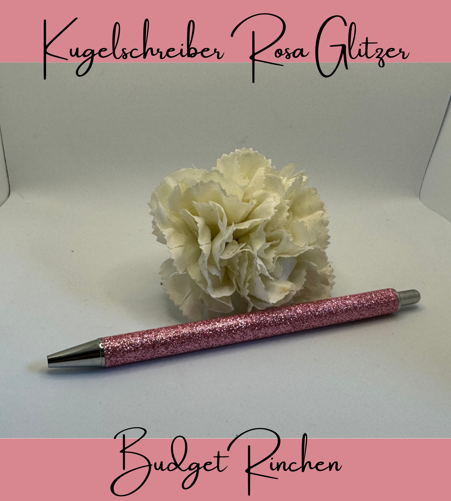 Kugelschreiber Glitzer Rosa
