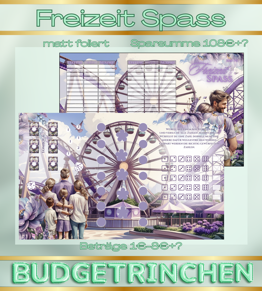 Freizeit Spaß 3er Klappkarte