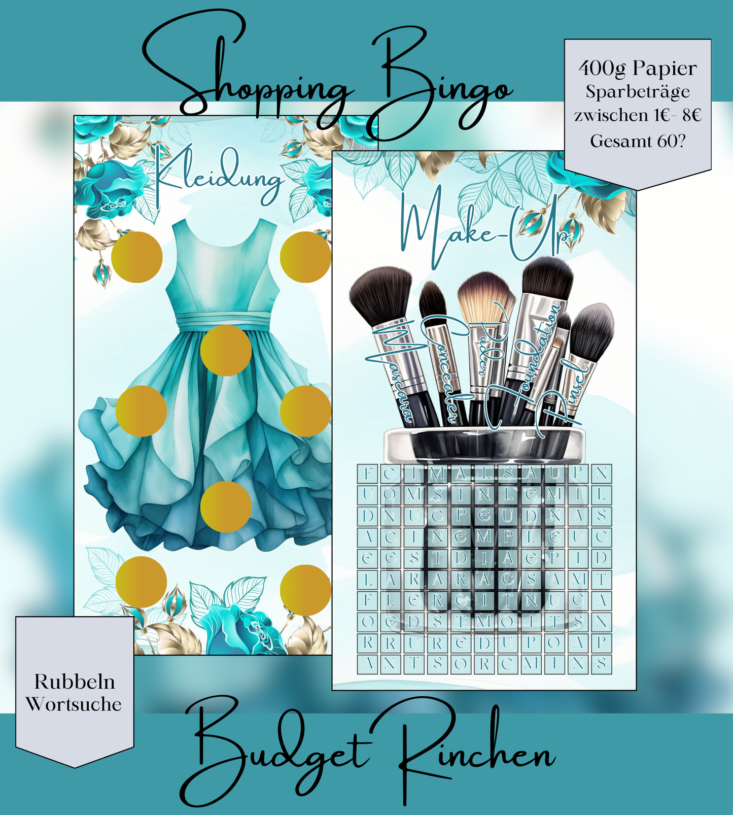 Shopping Bingo Bundle 2er Klappkarte+Challenges
