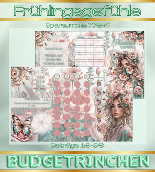 Frühlingsgefühle 3er Klappkarte