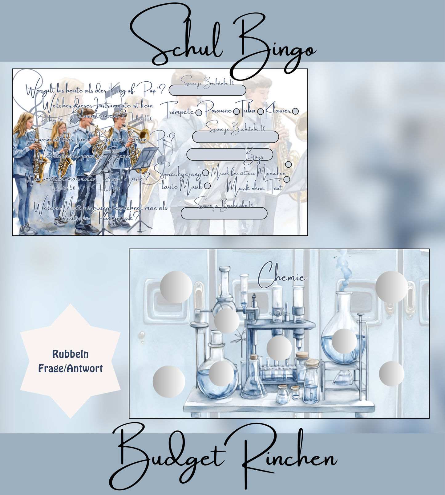 Schulbingo Stundenplan Challenge Bundle