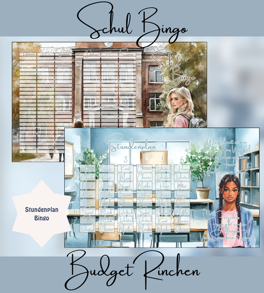 Schulbingo Stundenplan Challenge Bundle