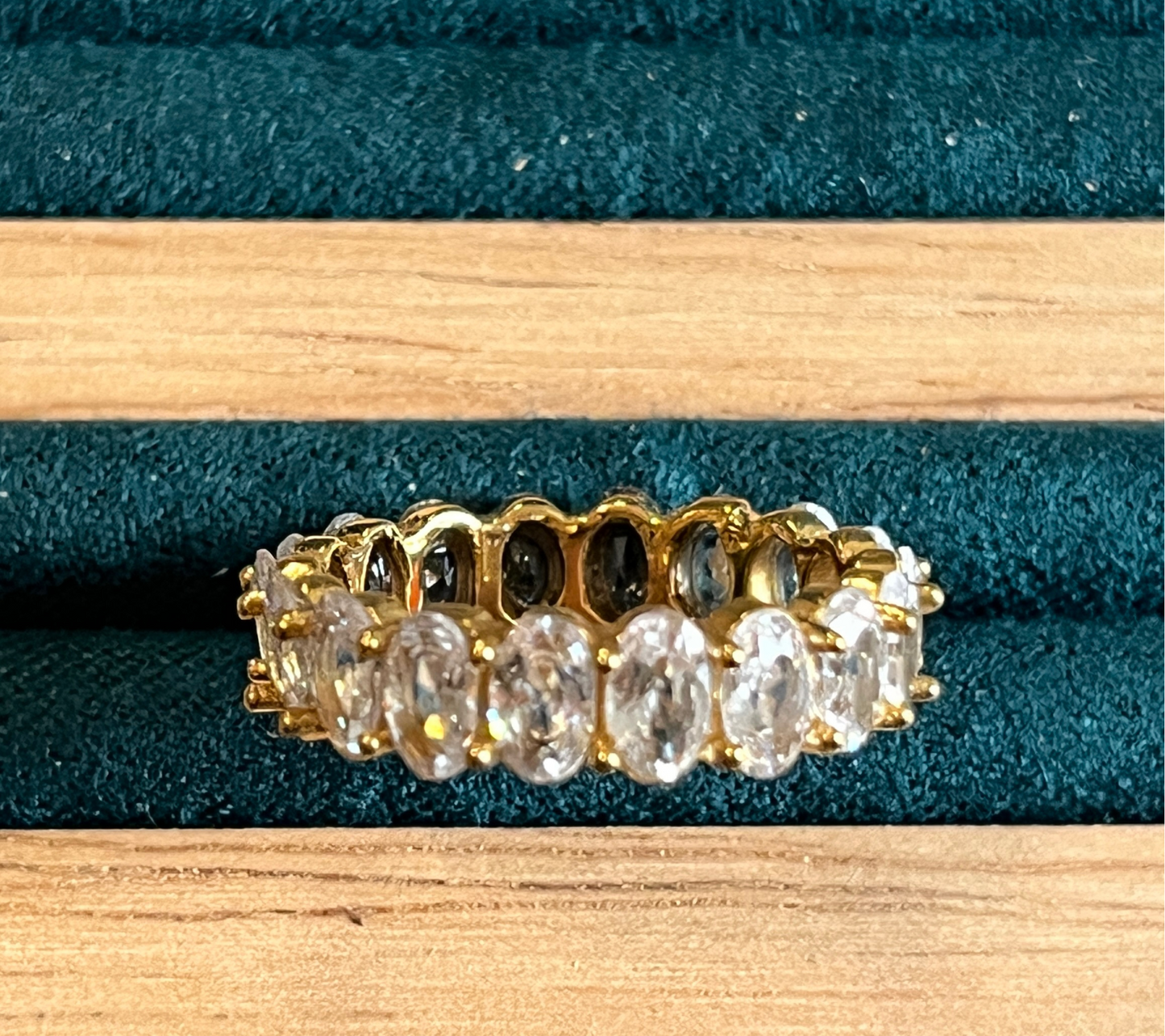 Ring Edelstahl vergoldet