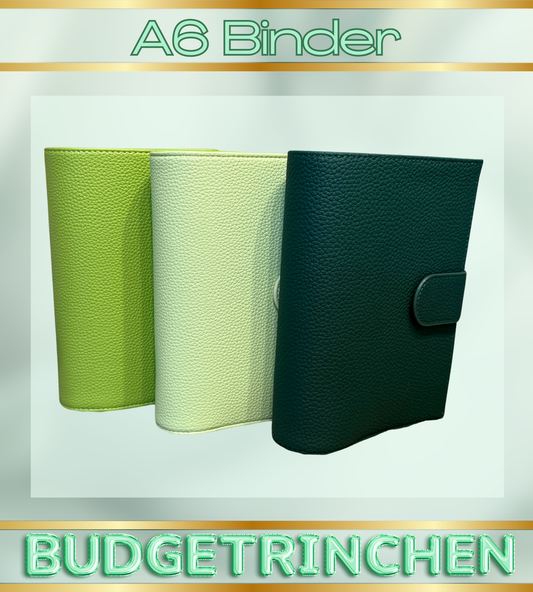 A6 Premium Deluxe Binder mit großem Zip Flyleaf & große Ringe