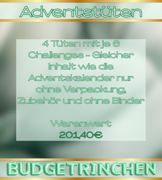Vorbestellung Adventstüten Ohne Binder und Zubehör- Einzeln Bestellen!