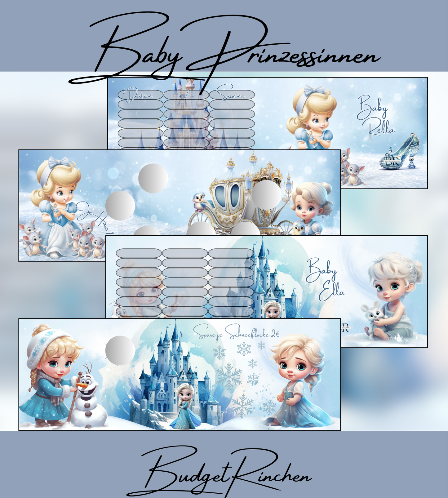 Baby Prinzessinnen Jahreschallenge /Set