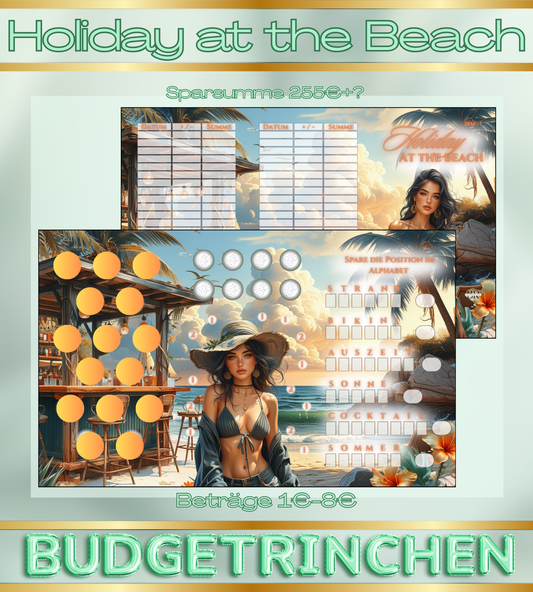 Holiday at the Beach - Urlaub 3er Klappkarte
