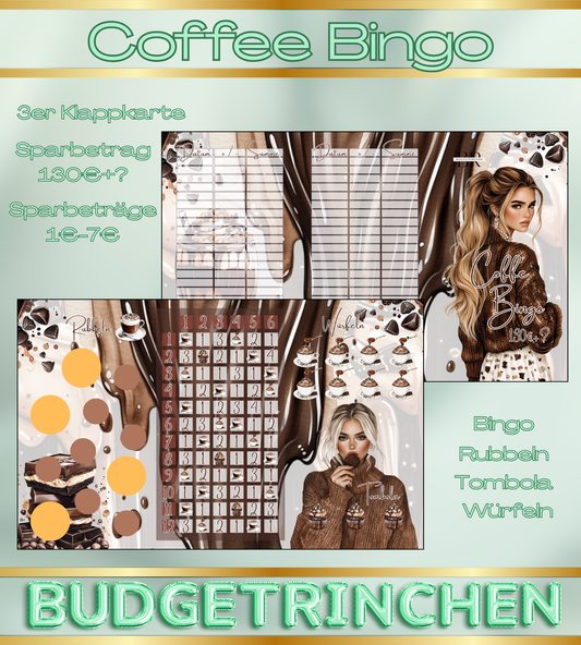 Coffee Bingo - 3er Klappkarte