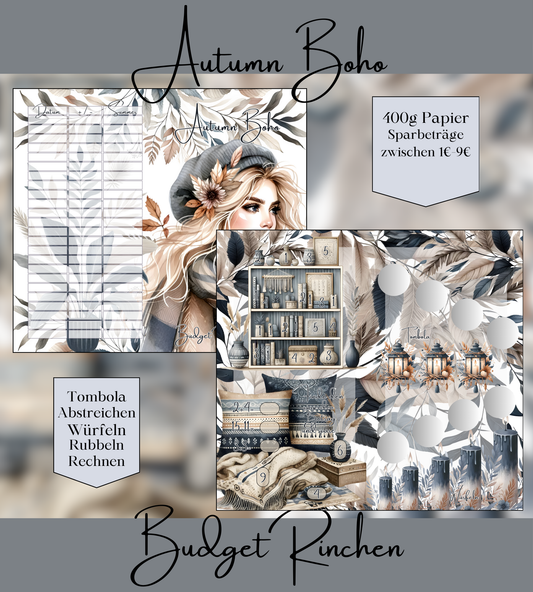 Autumn Boho 2er Klappkarte