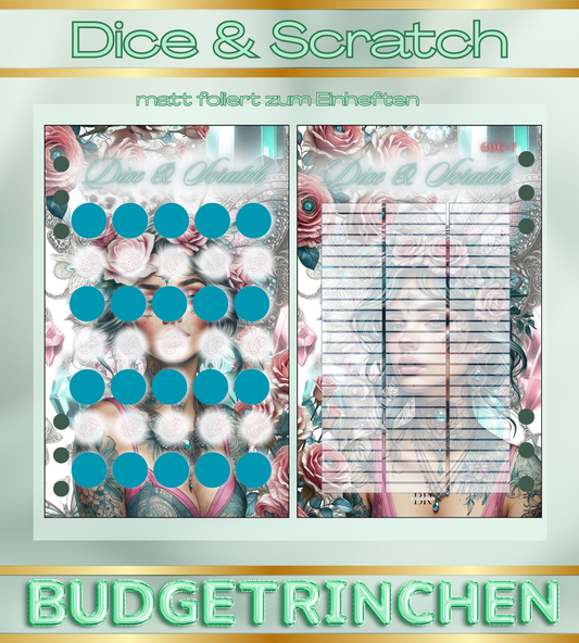 Dice & Scratch - matt folierte Challenge zum Einheften
