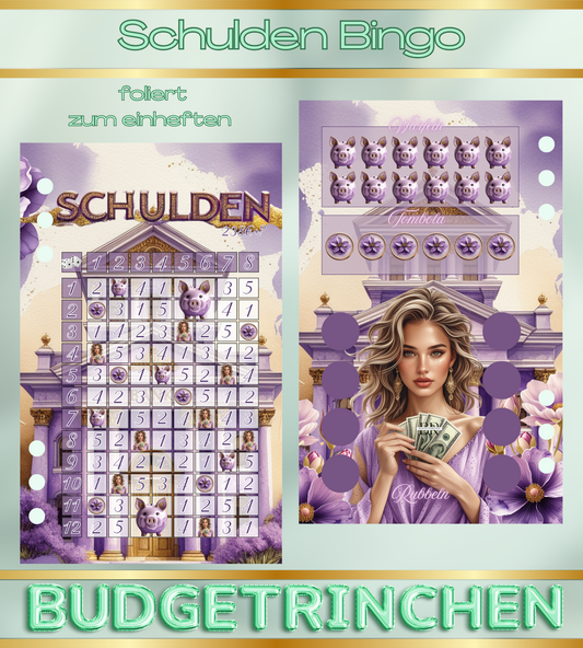 Schulden Bingo - matt foliert inkl. Tracker