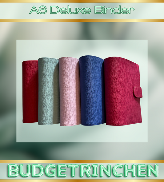 A6 Premium Deluxe Binder mit großem Zip Flyleaf & große Ringe