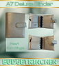 A7 Premium Deluxe Binder mit Zip Flyleaf & große Ringe