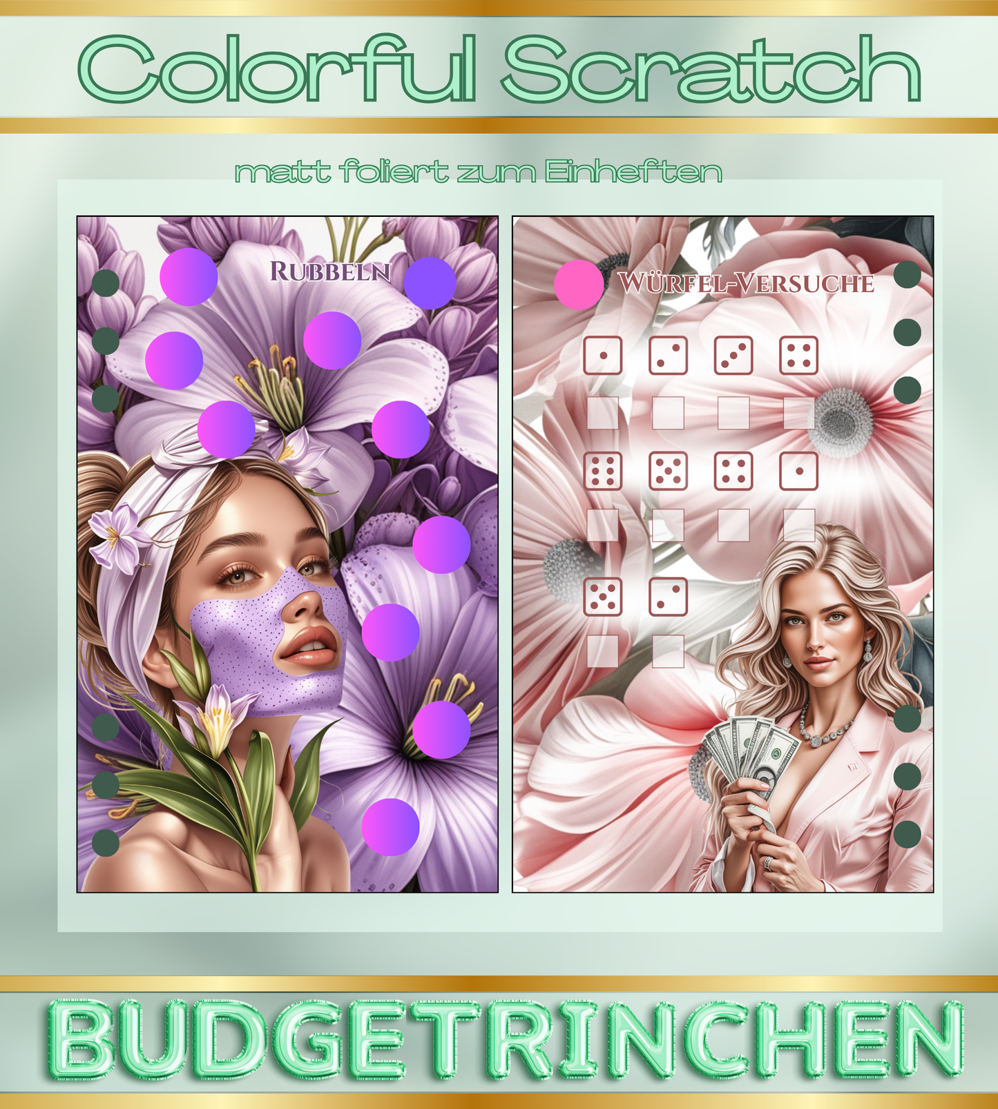 Colorful Scratch Sparziele Bundle -  matt foliert