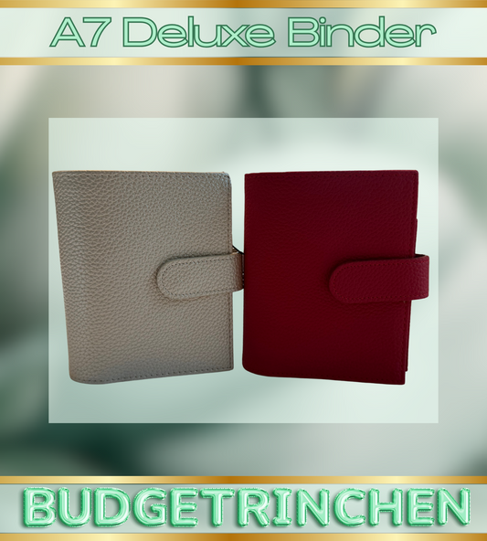 A7 Premium Deluxe Binder mit Zip Flyleaf & große Ringe